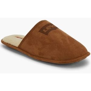 NWT Levi's Men's Milton Microsuede Scuff House Shoe Slippers Size 8-9 Tan Brown
